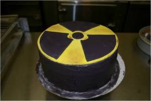 Radioactive birthday cake.