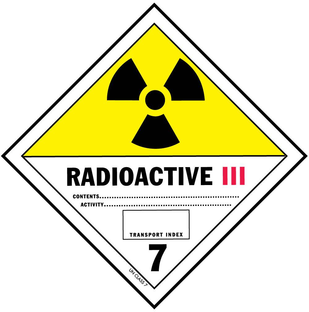 Radiology Physics – Radioactive Material Package&nbsp;Labels
